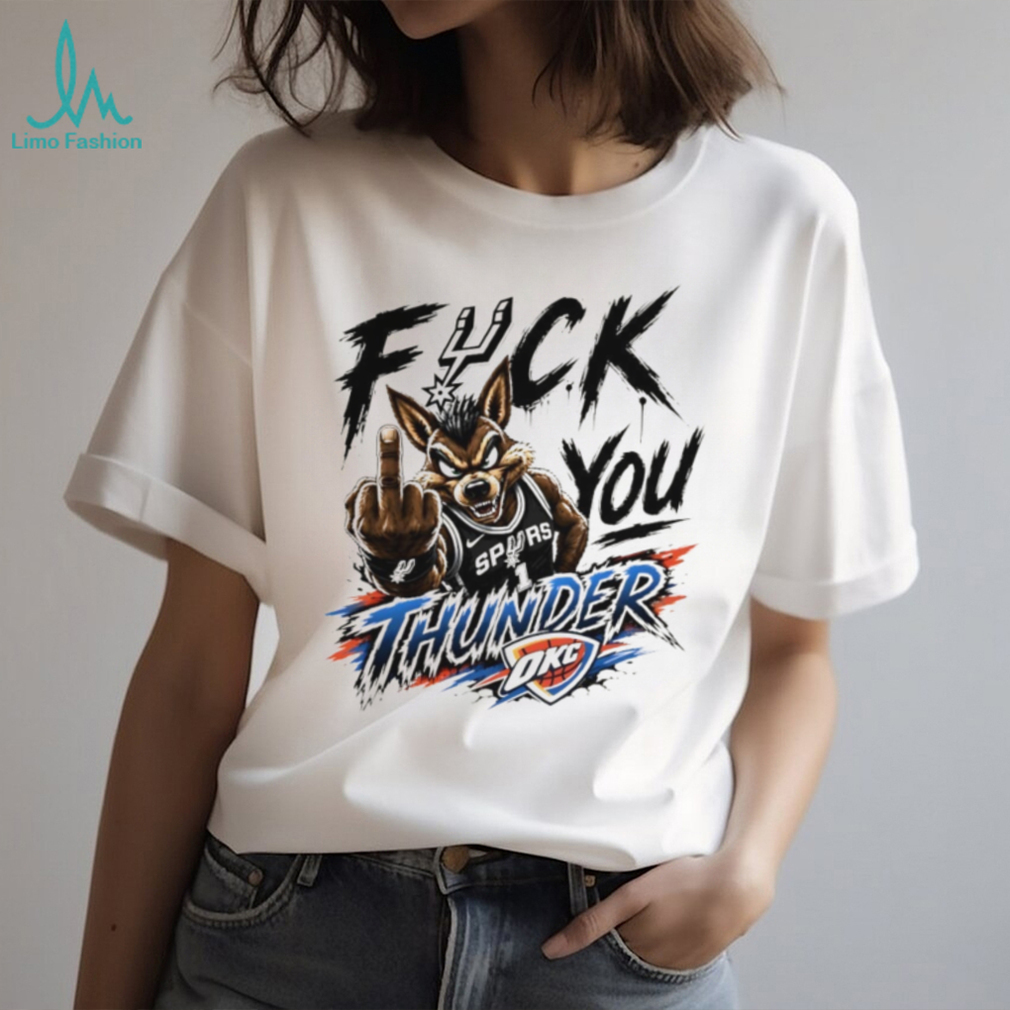 San Antonio Spurs Coyote Mascot Middle Finger Basketball T Shirt San Antonio Spurs Coyote Mascot Middle Finger Basketball T Shirt