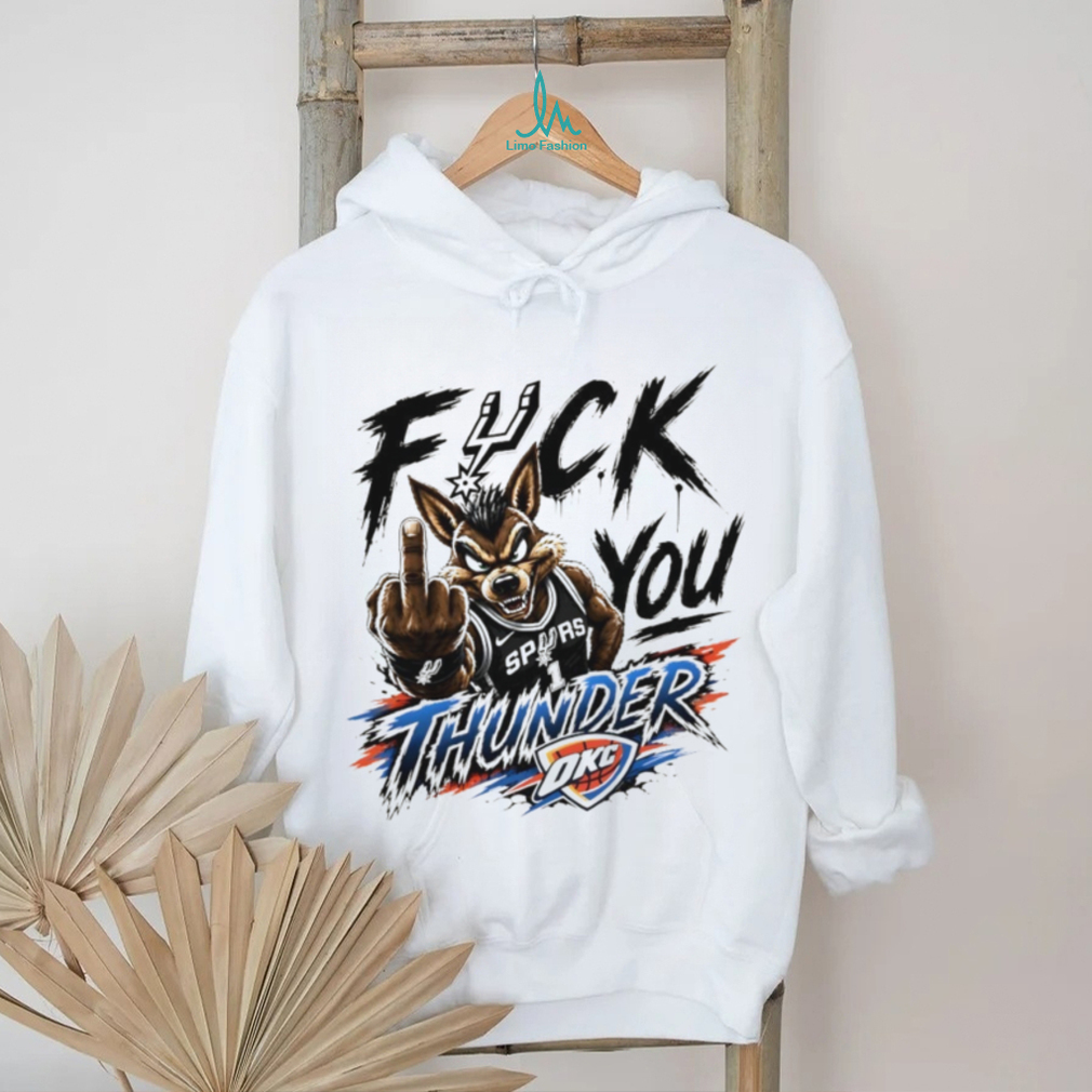 San Antonio Spurs Coyote Mascot Middle Finger Basketball T Shirt San Antonio Spurs Coyote Mascot Middle Finger Basketball T Shirt