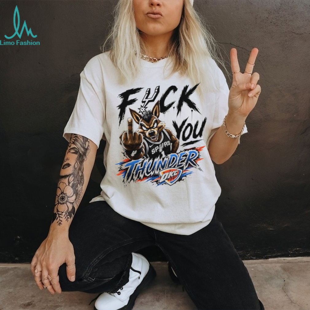 San Antonio Spurs Coyote Mascot Middle Finger Basketball T Shirt San Antonio Spurs Coyote Mascot Middle Finger Basketball T Shirt