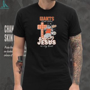 San Francisco Giants Lou Seal Mascot Cross Heartbeat Jesus In My Heart T Shirt