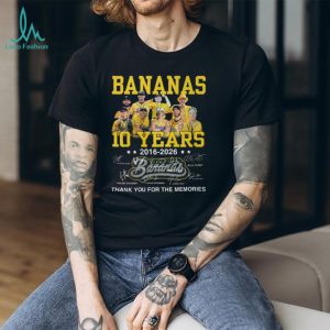 Savannah Bananas 10 Years Anniversary Signature Memories T Shirt