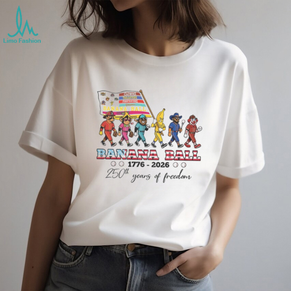 Savannah Bananas 250th Years Of Freedom 1776 To 2026 T Shirt Savannah Bananas 250th Years Of Freedom 1776 To 2026 T Shirt