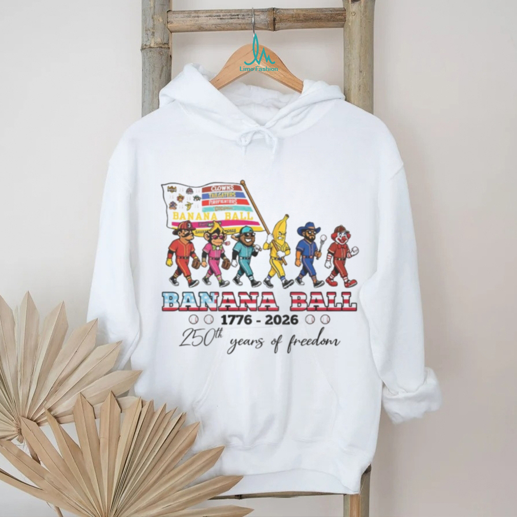 Savannah Bananas 250th Years Of Freedom 1776 To 2026 T Shirt Savannah Bananas 250th Years Of Freedom 1776 To 2026 T Shirt