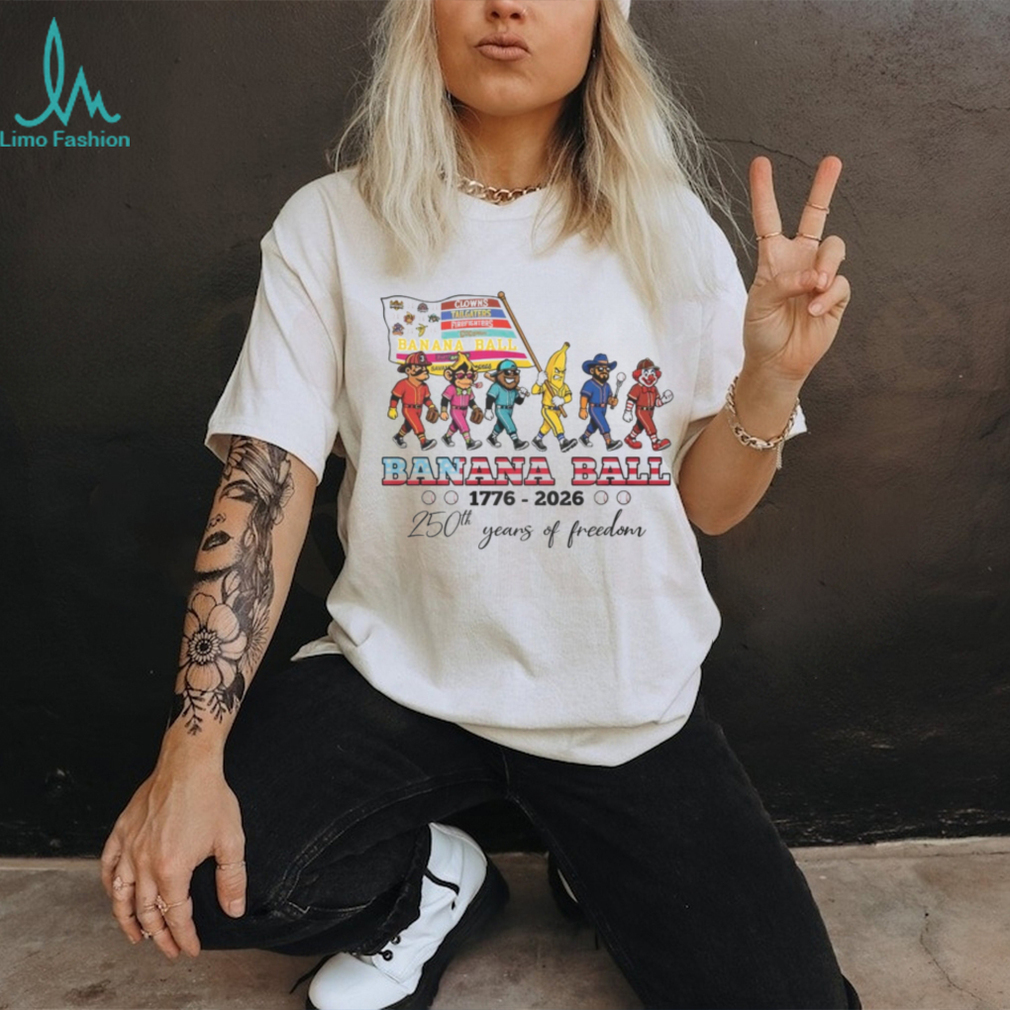 Savannah Bananas 250th Years Of Freedom 1776 To 2026 T Shirt Savannah Bananas 250th Years Of Freedom 1776 To 2026 T Shirt