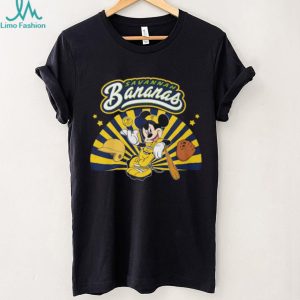 Savannah Bananas Mickey Mouse Mascot Yellow Baseball T Shirt