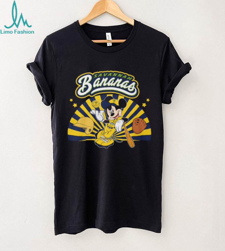 Savannah Bananas Mickey Mouse Mascot Yellow Baseball T Shirt Savannah Bananas Mickey Mouse Mascot Yellow Baseball T Shirt