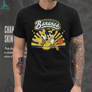 Savannah Bananas Mickey Mouse Mascot Yellow Baseball T Shirt