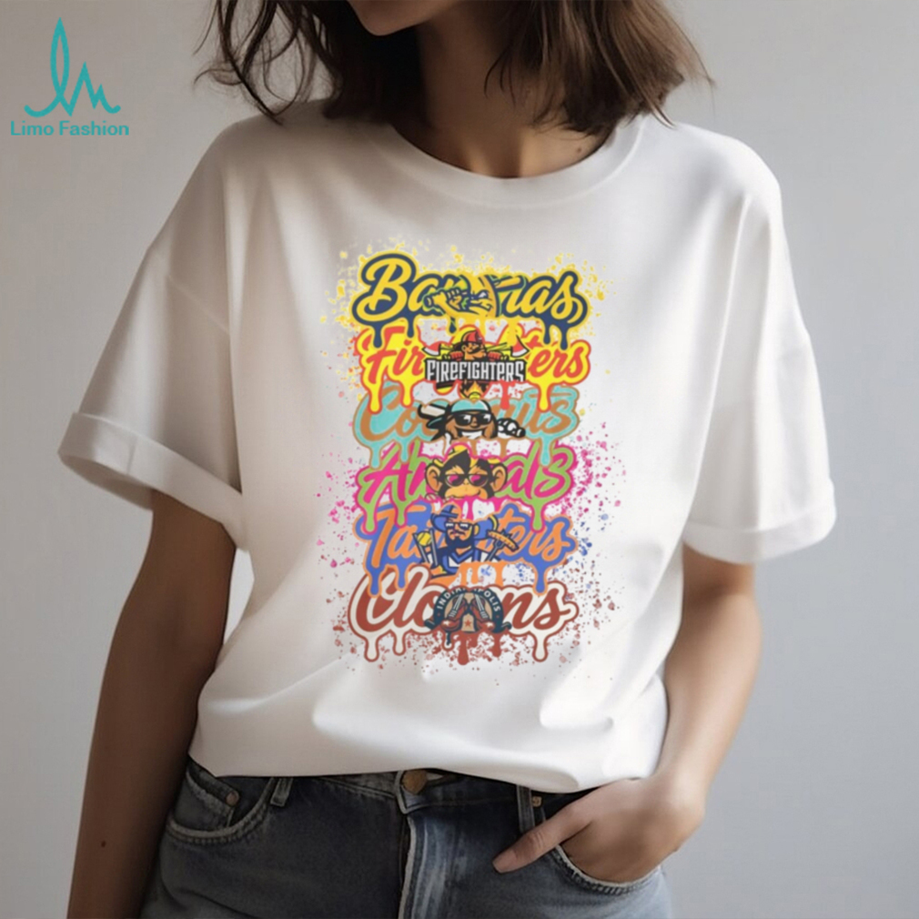 Savannah Bananas Opponents Graffiti Drip Baseball T Shirt Savannah Bananas Opponents Graffiti Drip Baseball T Shirt