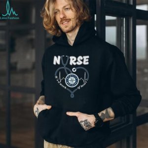 Seattle Mariners Nurse T Shirt MLB Baseball It's a Work of Heart Nursing T Shirt