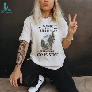Senior Hiker Mountain Trail Adventure Nature T Shirt