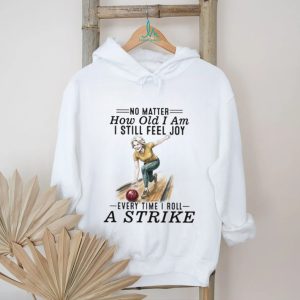 Senior Woman Bowling Strike Vintage Style T Shirt