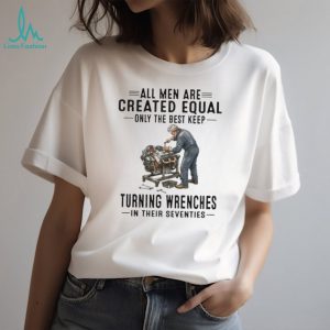 Seventies Mechanic Turning Wrenches Veteran Engineer Gift T Shirt
