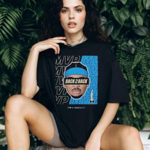 Shai Gilgeous Alexander Back 2 Back NBA MVP Oklahoma City Thunder Dearbball 2026 T Shirt