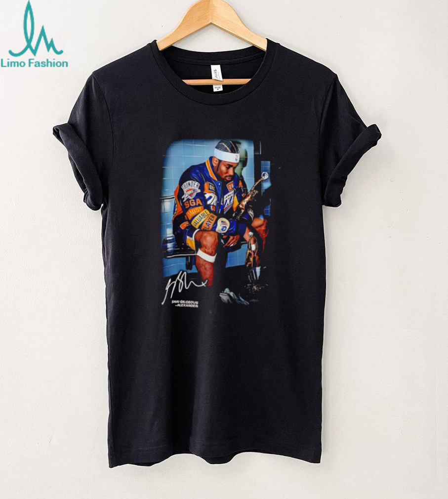Shai Gilgeous Alexander OKC Thunder Basketball T Shirt Shai Gilgeous Alexander OKC Thunder Basketball T Shirt