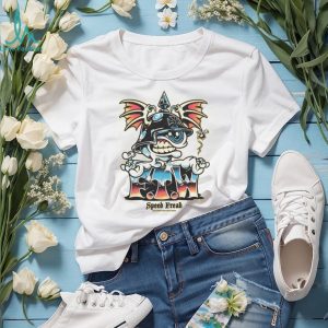 Speed Freak Eyeball Biker Helmet Kustom Kulture T Shirt