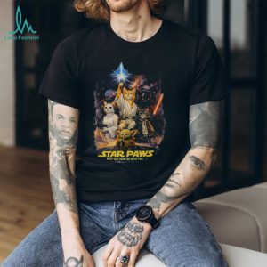 Star Paws May The Purr Be With You Sci Fi Cat Movie Parody T Shirt