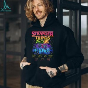 Stranger Things Tales From 85 Retro Neon Cast Signatures T Shirt