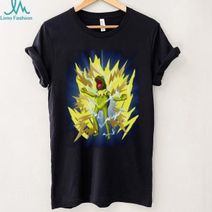 Super Saiyan Kermit the Frog Power Up Anime Style Graphic T Shirt