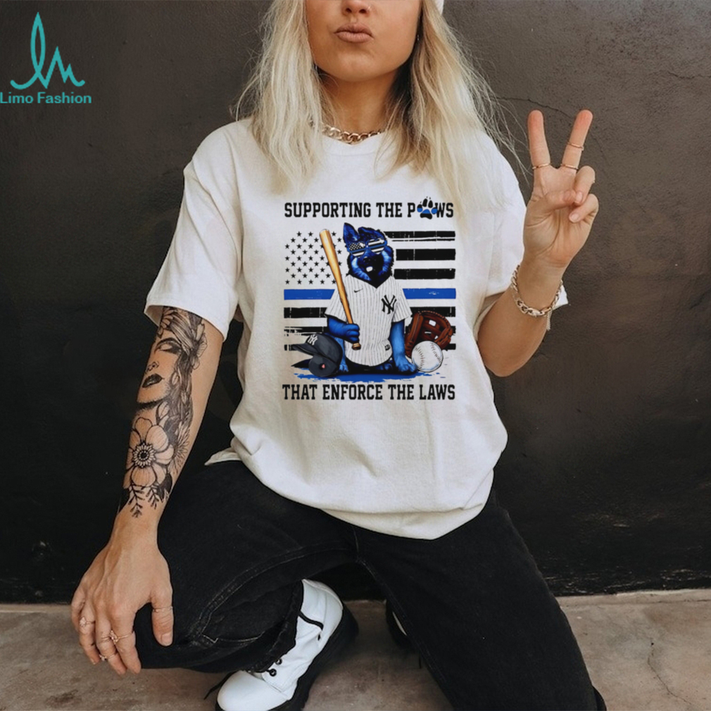 Supporting The Paws That Enforce The Laws New York Yankees K9 T Shirt Supporting The Paws That Enforce The Laws New York Yankees K9 T Shirt