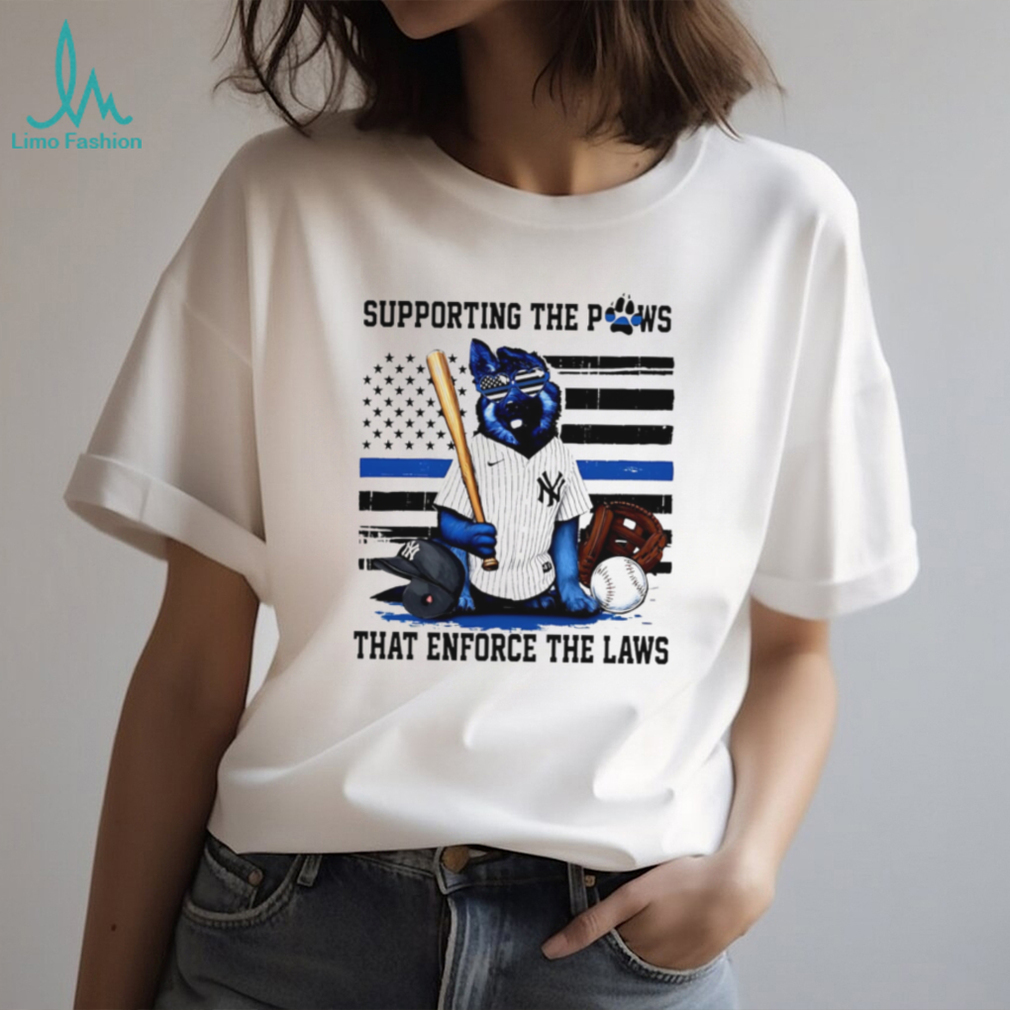 Supporting The Paws That Enforce The Laws New York Yankees K9 T Shirt Supporting The Paws That Enforce The Laws New York Yankees K9 T Shirt