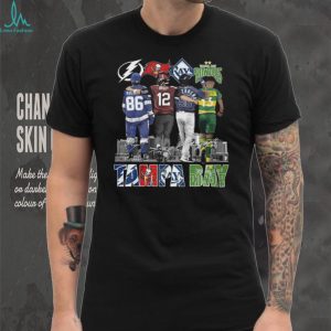 Tampa Bay Four Teams One City Champions T Shirt Rowdies Rays Bucs Lightning Signature T Shirt