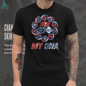 Tampa Bay Sports In My DNA DNA Helix Buccaneers Rays Lightning T Shirt