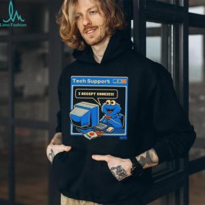 Tech Support Cookie Monster I Accept Cookies Funny IT T Shirt