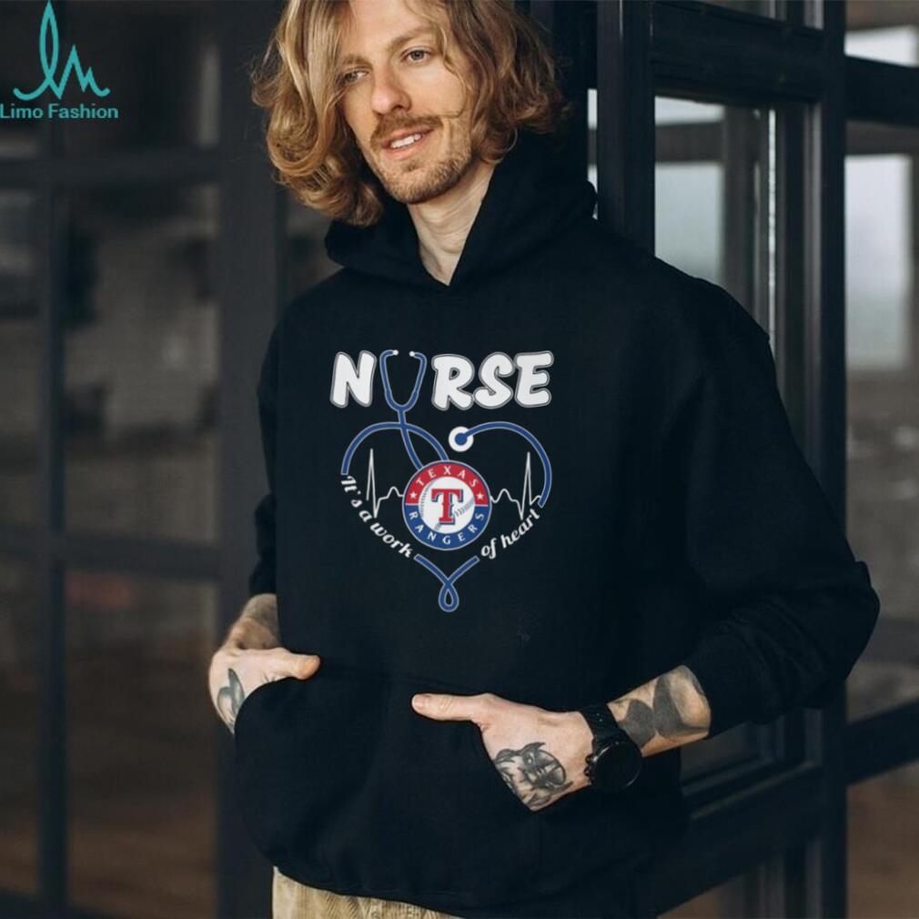 Texas Rangers Nurse T Shirt MLB Baseball It’s a Work of Heart Nursing T Shirt Texas Rangers Nurse T Shirt MLB Baseball It’s a Work of Heart Nursing T Shirt