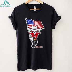 Texas Tech Red Raiders Mascot American Flag Patriotic T Shirt