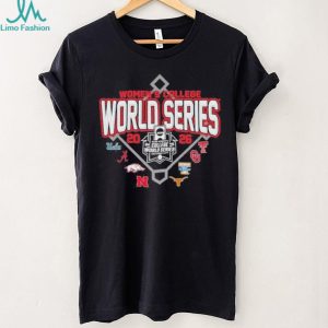 Texas Tech Softball 2026 WCWS All Teams In Black T Shirt
