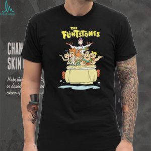 The Flintstones Stone Age Family Car Retro T Shirt
