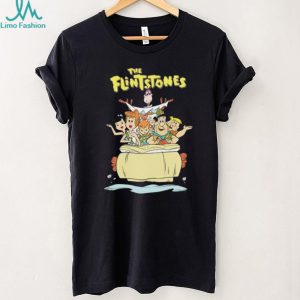 The Flintstones Stone Age Family Car Retro T Shirt