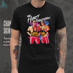 The Hart Foundation Wrestling Legends Vintage 90s Style T Shirt