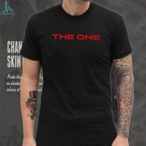 The One Red Text Minimalist T Shirt Shirt