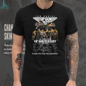 Top Gun 40th Anniversary Movie Tribute Cast Apparel T Shirt