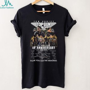 Top Gun 40th Anniversary Movie Tribute Cast Apparel T Shirt