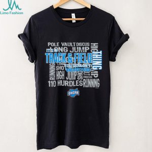 Track and Field Event Typography Sports Fan T Shirt