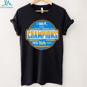 UCLA Bruins Black Blue 84 2026 Big Ten Baseball Tournament Champions Locker Room Shirt