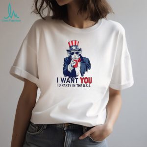 Uncle Sam I Want You To Party In The USA T Shirt