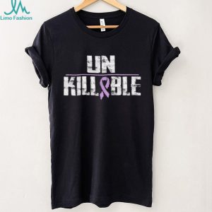 Unkillable Awareness Ribbon Graphic Inspirational Quote T Shirt