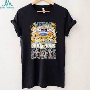 Vegas Golden Knights 2026 Western Conference Champions Team Signature T Shirt