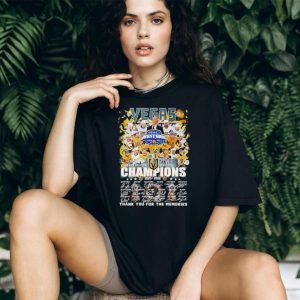 Vegas Golden Knights Champions 2025 2026 thank you for the memories signature shirt