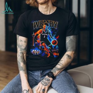 Victor Wembanyama Wemby San Antonio Neon Skyline Basketball T Shirt