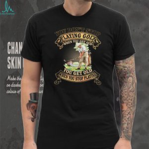 Vintage Golf Pro Quote Senior Athlete Practice Scene T Shirt