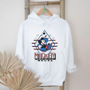 Vintage Mickey Mouse Soccer Action Sports Graphic T Shirt