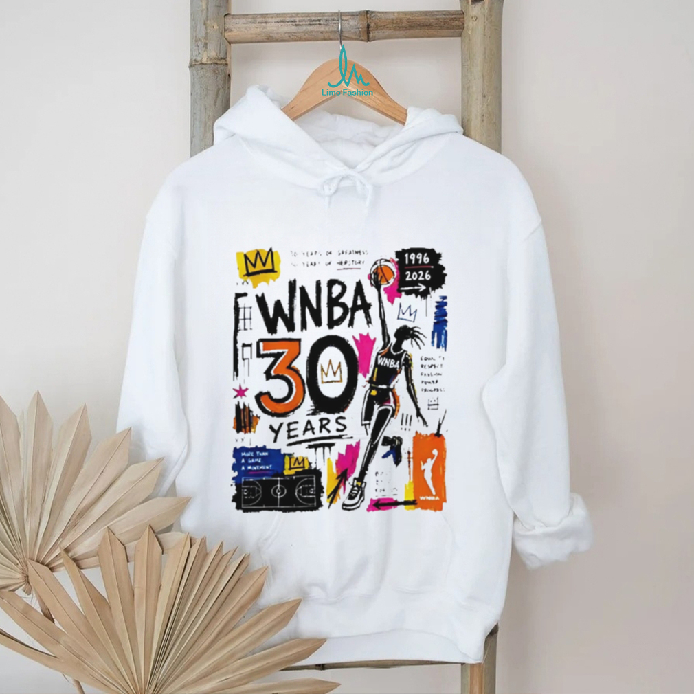 WNBA 30 Years Anniversary Graffiti Basketball Graphic T Shirt WNBA 30 Years Anniversary Graffiti Basketball Graphic T Shirt