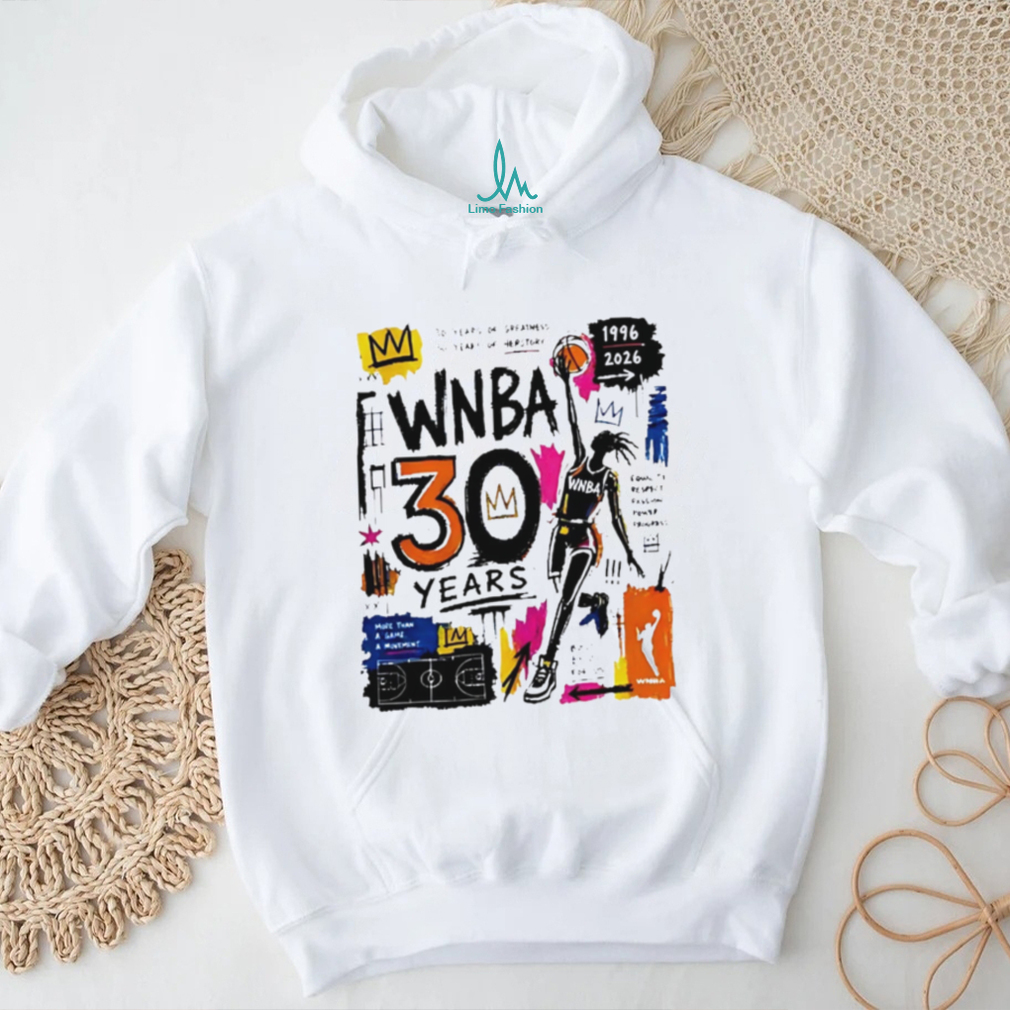 WNBA 30 Years Anniversary Graffiti Basketball Graphic T Shirt WNBA 30 Years Anniversary Graffiti Basketball Graphic T Shirt