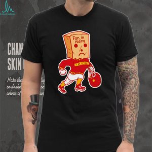 Washington Football Fan In Hiding Paper Bag Mascot T Shirt