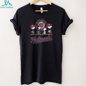 Washington Nationals Peanuts Snoopy Charlie Brown Lucy Walking Red Navy Team Baseball T Shirt Washington Nationals Peanuts Snoopy Charlie Brown Lucy Walking Red Navy Team Baseball T Shirt