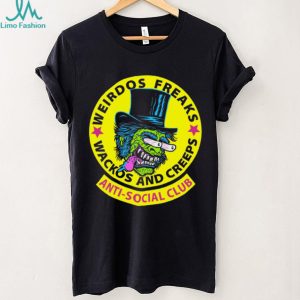 Weirdos Freaks Anti Social Club Monster Character Graphic T Shirt